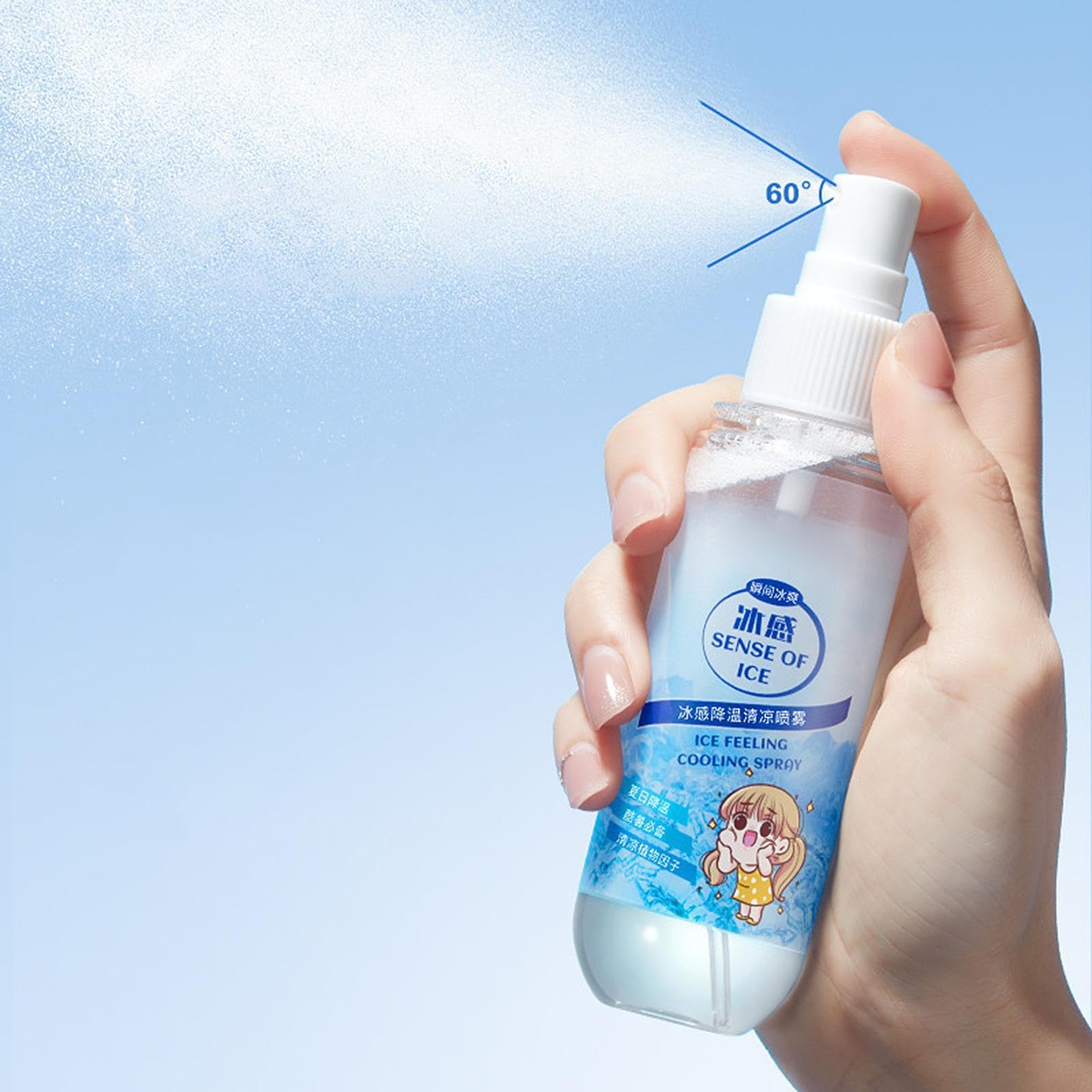 3-pak 100 ml naturalna mgiełka chłodząca do ciała roślinnego - orzeźwiające lato z szybkim środkiem chłodzącym