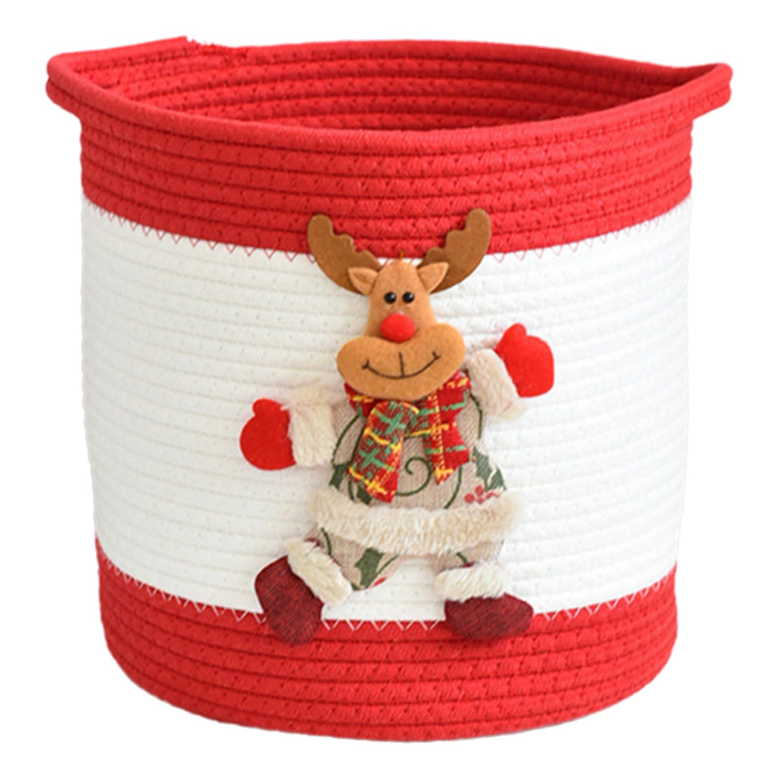 Panier de rangement en corde de coton fait main, créez un nid douillet et ordonné