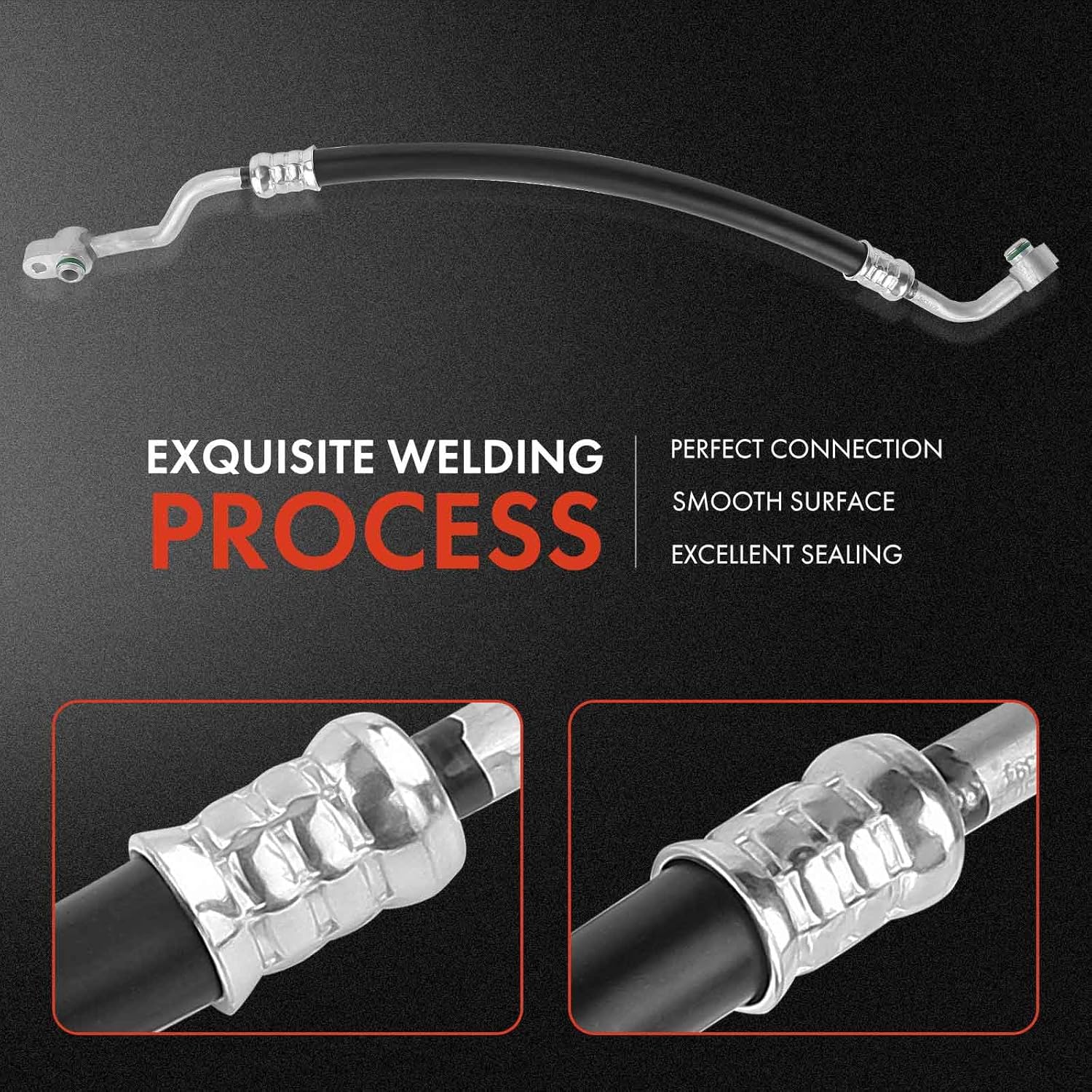 A-Premium A/C Discharge Line Hose Assembly Compatible with Honda Civic 2012-2015 & Acura ILX 2013-2015, 1.8L 2.0L, Sedan, Compressor to Condenser