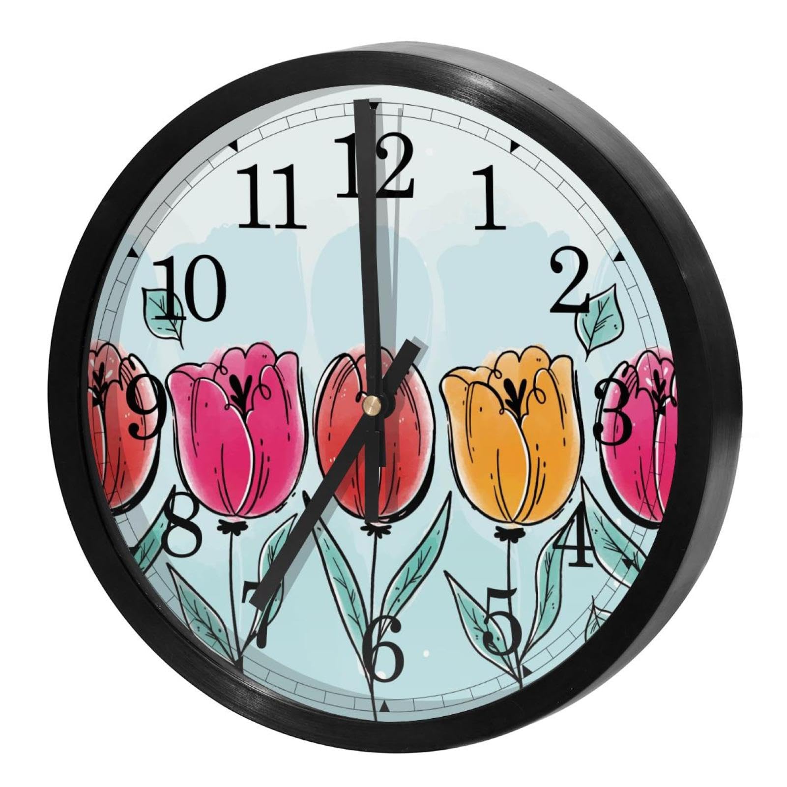 Horloge murale silencieuse sans tic-tac à mécanisme quartz précis