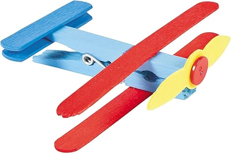 Amazon Co Jp Fun Express 洗濯ばさみ 飛行機工作キット バケーション 聖書 学校 工作 子供用 おもちゃ