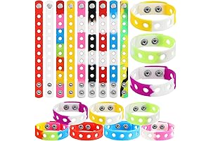 MTLEE Croc Bracelet Band Bulk for Kids' Personalization and Identification