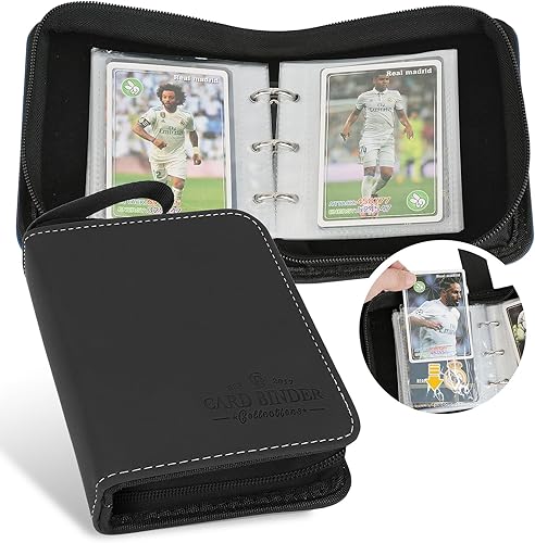 Miniatura 24 de Carpeta de tarjetas intercambiables, carpeta de álbum de colección de tarjetas con 720 bolsillos laterales de carga, carpeta de álbum de 9 bolsillos