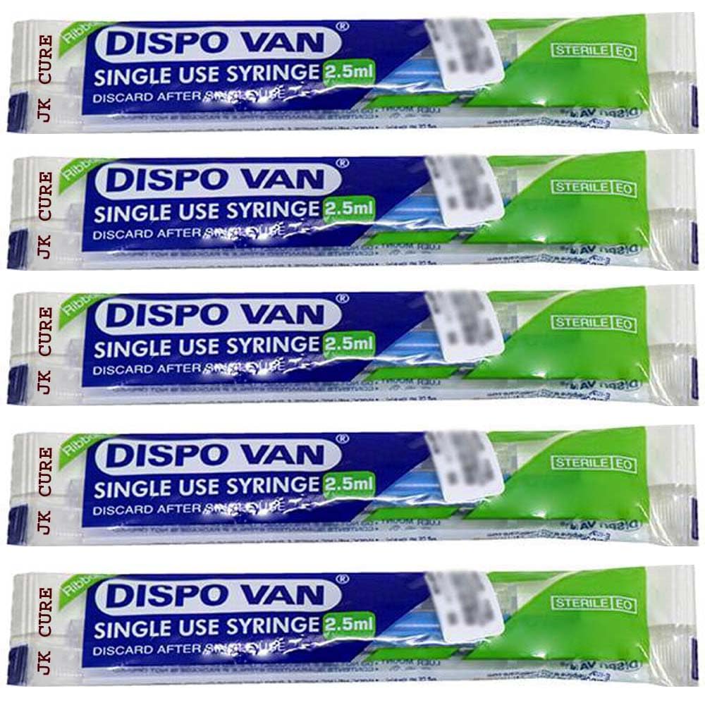 Dispovan 2.5 ml Medical Syringe With Needle, 2.5 ml Syringe, 2.5ml Medical syringe with needle, single use 2.5 ml Dispo Van Medical Syringe. ( Pack Of 60 Pcs ) Two Month Pack (B0CJ3C7T2D) Amazon Price History, Amazon Price Tracker