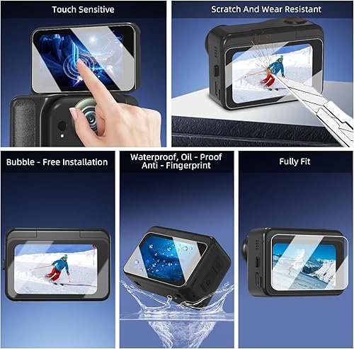 Miniatura 4 de Estuche de transporte pequeño + 2 protectores de pantalla para Insta360 GO Ultra, bolsa de almacenamiento de viaje portátil dura de poliuretano con