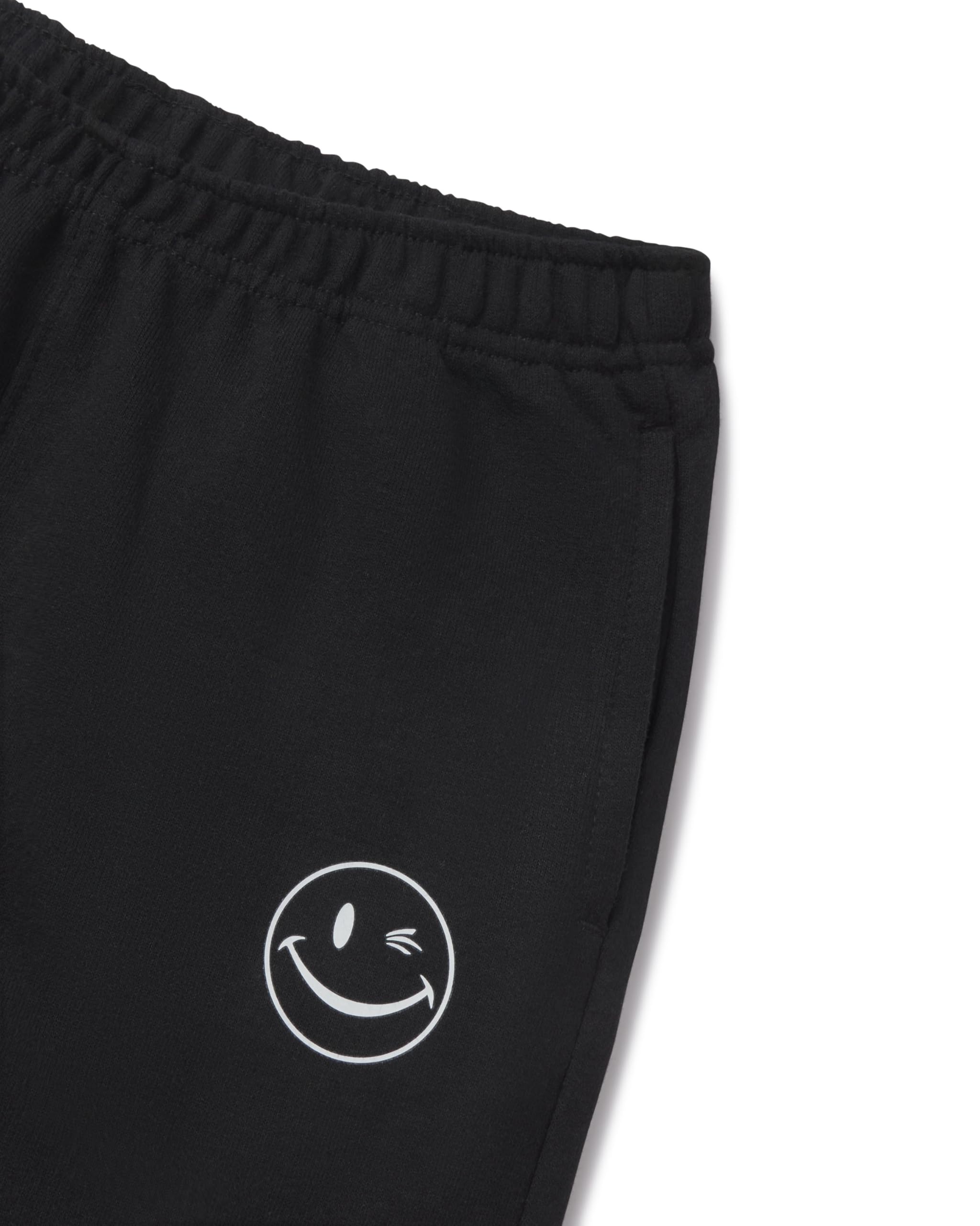 JOE BOXER Black Sweatpants Girls, French Terry Girls Joggers Size 6-7, Girls Sweat Pants (Black, Small)