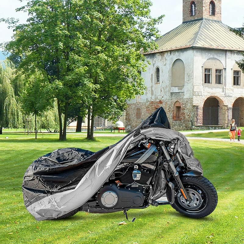 Miniatura 2 de Funda impermeable para motocicleta, almacenamiento al aire libre, para todas las estaciones, protección universal contra el sol al aire libre, para