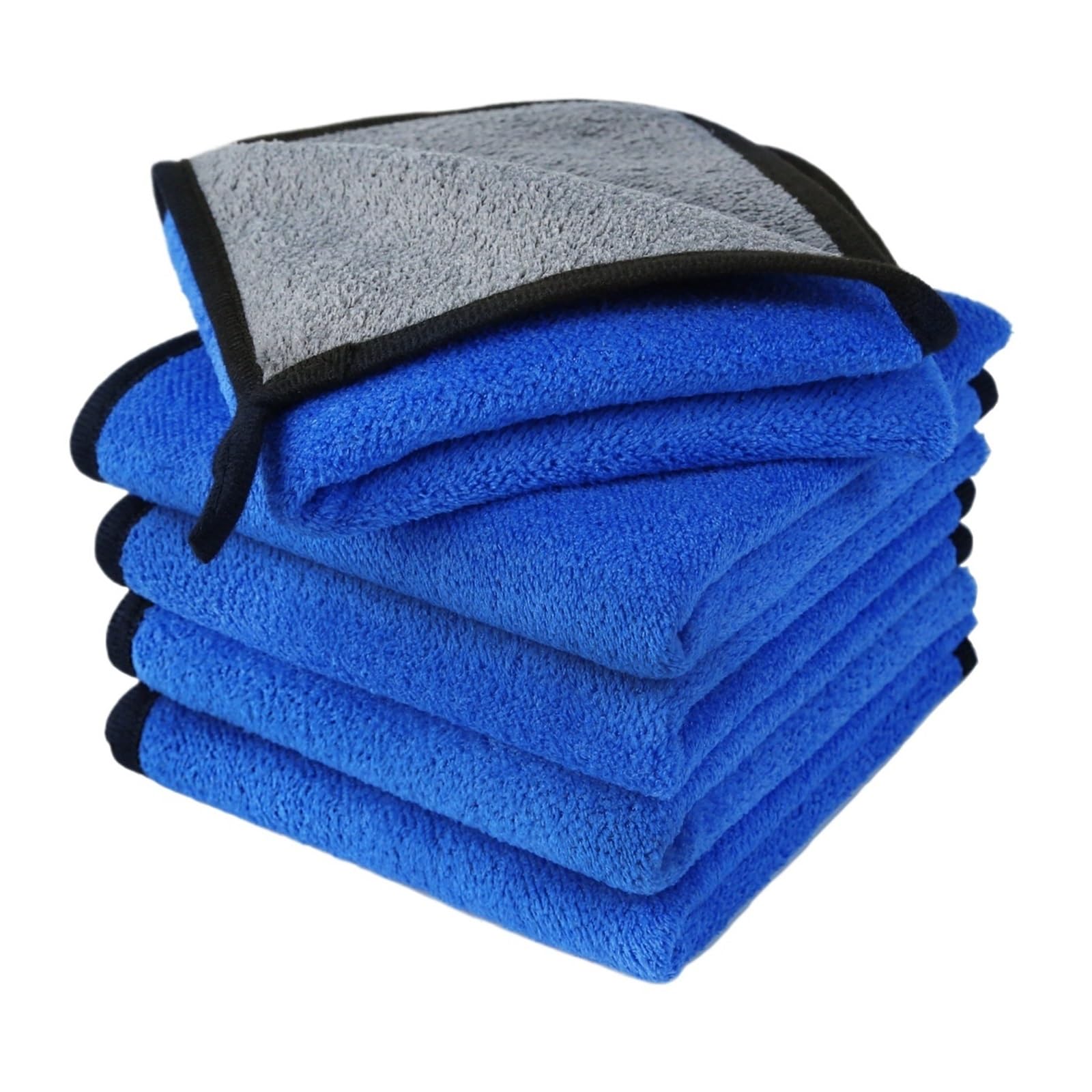 5PCS Double Sides Car Wash Microfiber Towel Cleaning Drying Cloth 30x60cm-5PCS