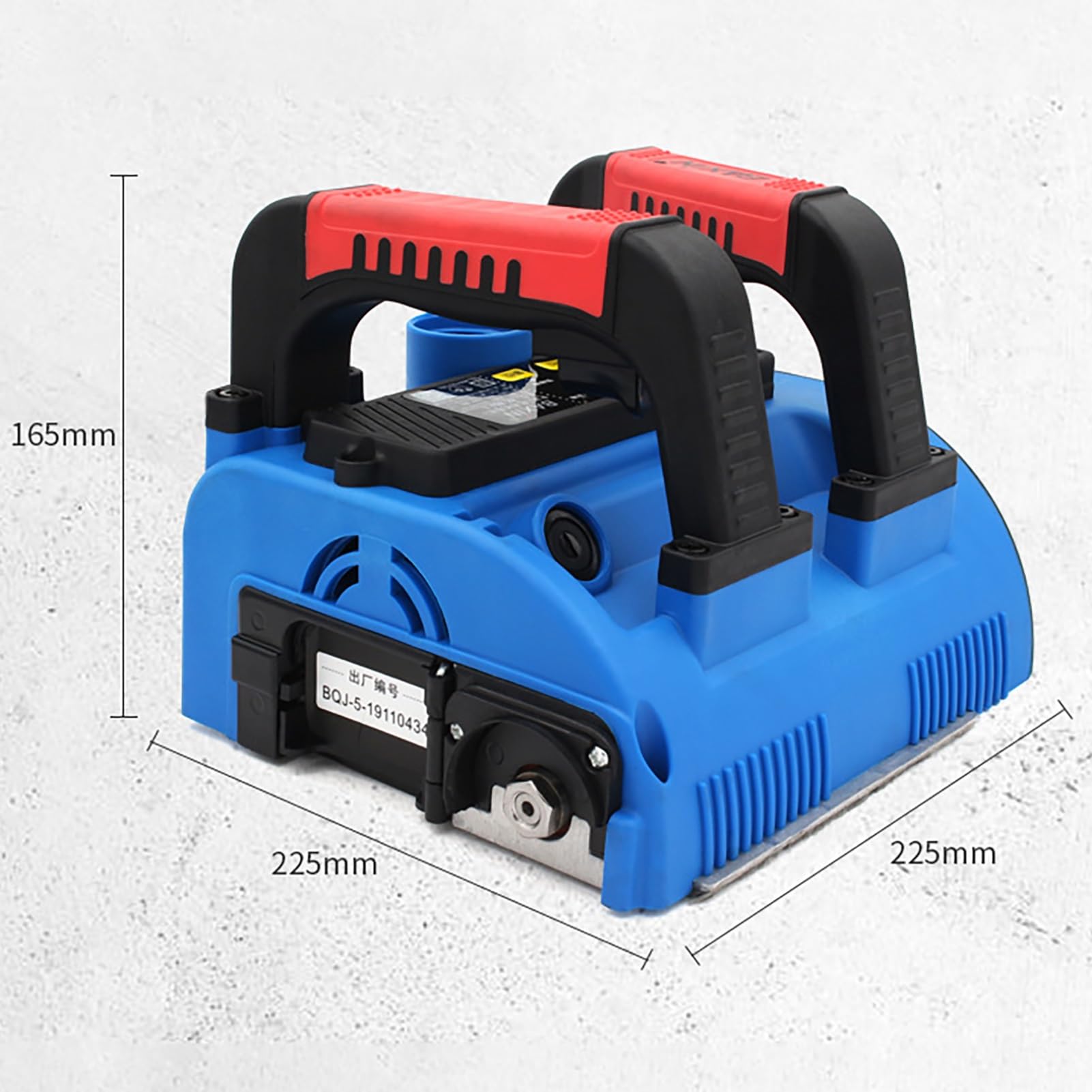 Elektryczna strugarka ścienna 1200 W, maszyna do strugania ścian, skrobak do szpachli, narzędzia budowlane,struganie ścian do 15 cm na raz, regulowana głębokość strugania 1-4 mm do granitu i kamienia