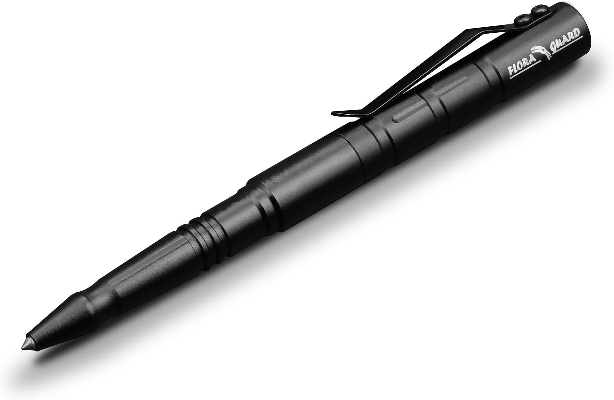 FLORA GUARD Professional Defender Tactical Pen,Emergency Glass Breaker, DNA Collector,Aircraft Aluminum Self Defense Pen With Writing Multifunctional Survival Tool (Black)