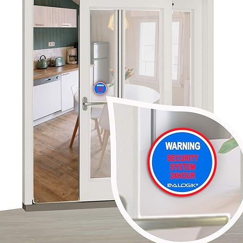 Miniatura 5 de Calcomanías de sistema de seguridad de advertencia para el hogar, advertencia de protección del hogar, calcomanías de alarma para puertas y ventanas