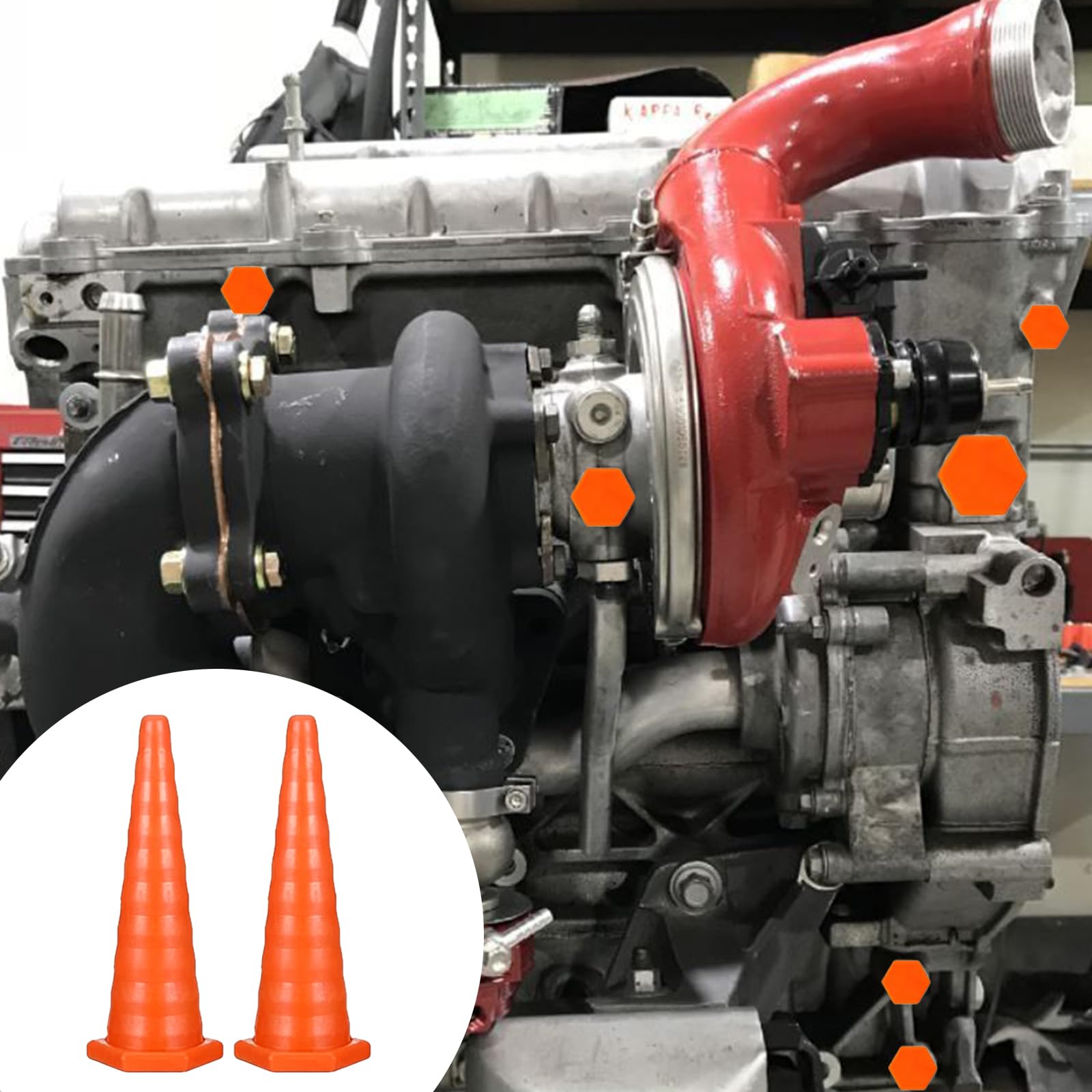 22 Stück Hydrauliköl-Service-Stopfen, 3 Grössen Hydraulik Stopfen, Hydraulikschlauchstopfen Mit 2 Gross 6 Mittel Und14 Klein, Vielseitiges Gummistopfen Konisch Set Für Rohrleitungen Ölrohr Leckleitung