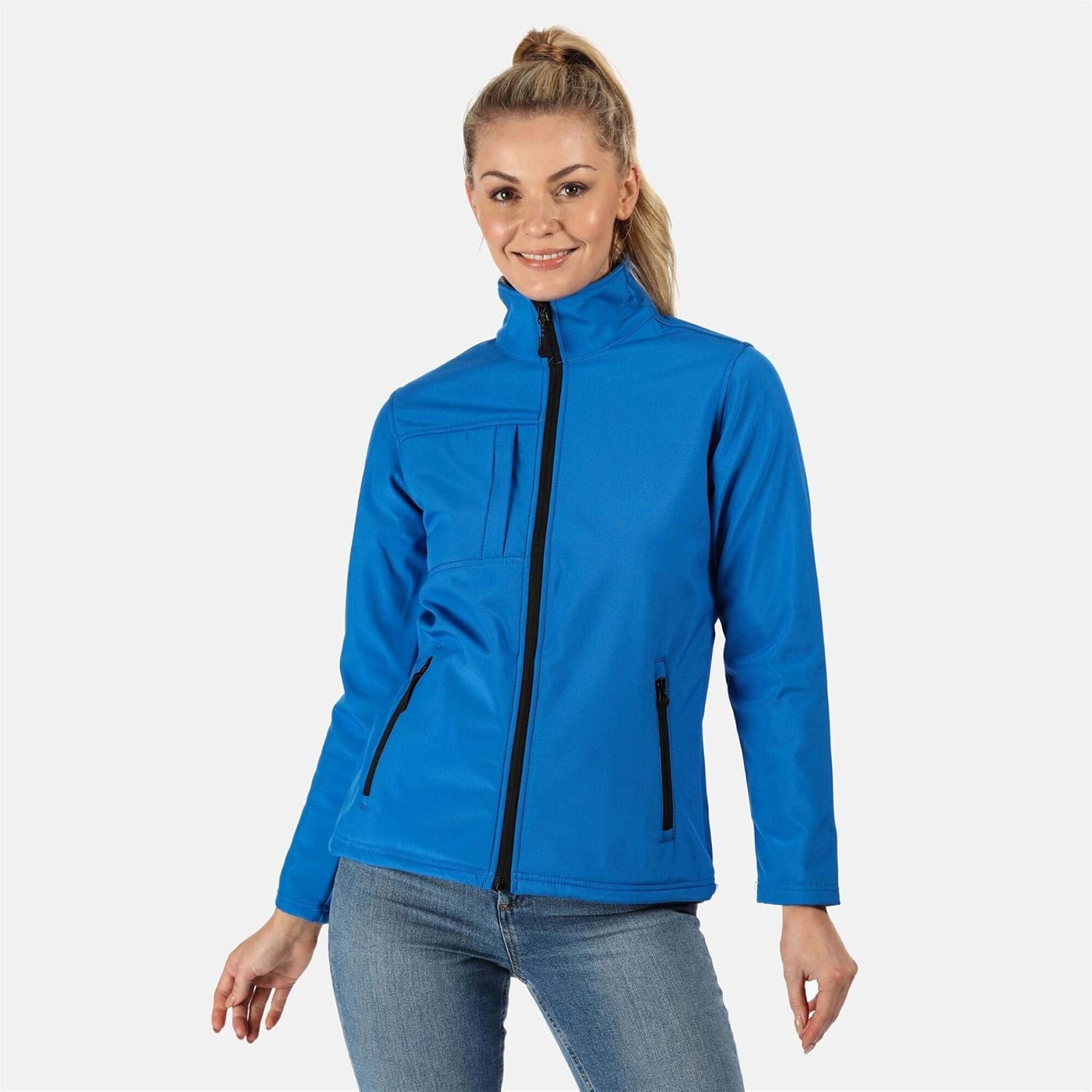 Regatta Professional womens Regatta Professional Womens/Ladies Octagon II 3 Layer Softshell Jacket OxfBl/Black 20 - Bust 45" (114cm)
