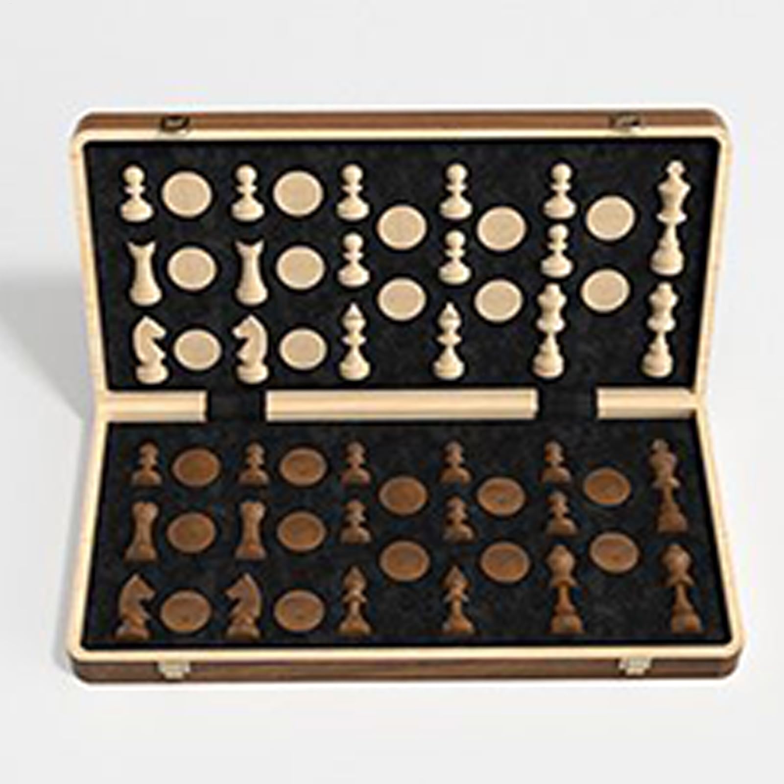 Schachbrett Mit Klappbarem Design Magnetisches Holz Schachbrett Spielset | Interaktives Spielzeug Für Outdoor Party Park Zuhause Autoreise Wohnzimmertisch Wartezimmer Familienabend