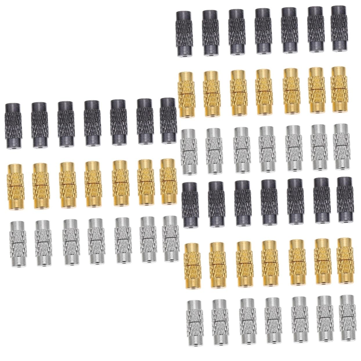 3 Ensembles Fermoirs À Vis Laiton Lot Pour Colliers Bracelets Connecteurs Pratiques Accessoires Pour Créateurs Bricoleurs 120 Pièces * 3