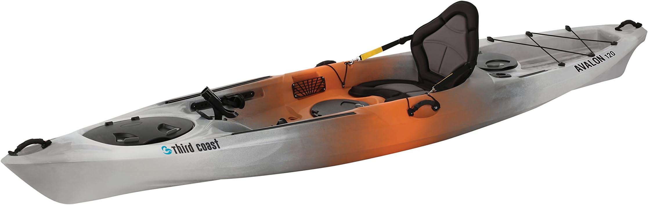 Avalon 120 Sit On Angler Kayak (Orange/Gray/White)