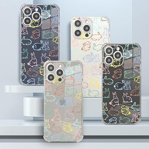 Vista 59 de Roemary Buffertech - Funda protectora para iPhone 13 Pro Max con diseño Golden Retriever, diseño de arcoíris con protector de pantalla