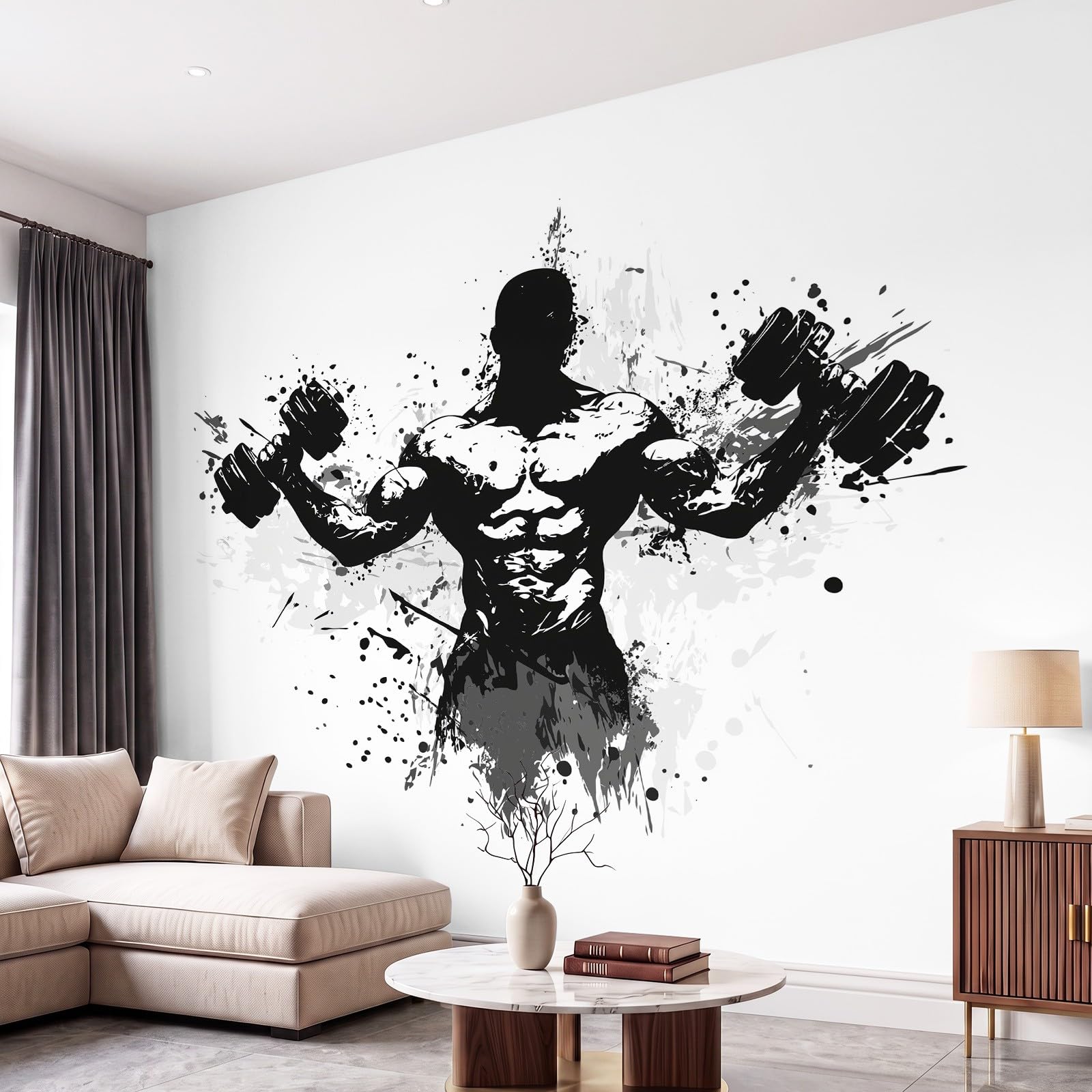 Modna tapeta 3D, fajna, sportowa, 315 x 215 cm, mural, fitness, męska tapeta do sypialni, przedszkola, malowniczego ogrodu, wisząca