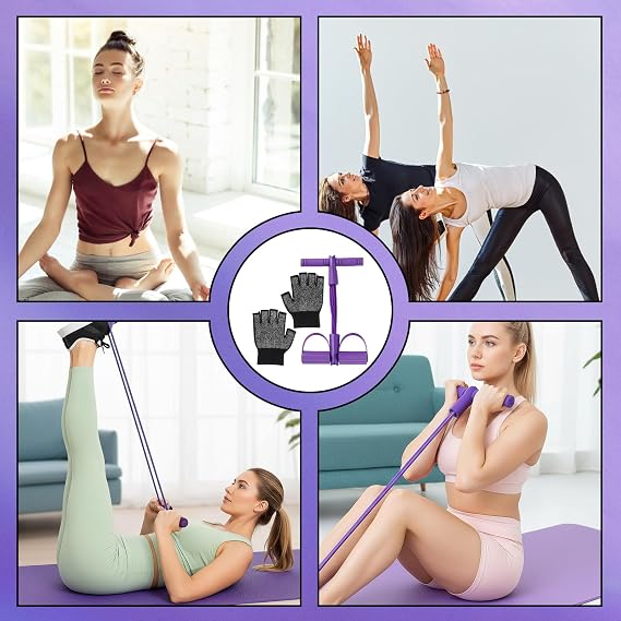 Exercise Equipment for Home Use, Sit Up Exercise Equipment with Foot Pedal Resistance Band, Fitness Equipment for Core Strengthening -Body Workout