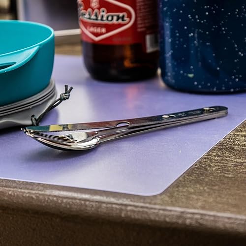 Miniatura 6 de ASR Outdoor Juego de 2 utensilios de cocina minimalista para campamento, estilo militar del ejército MRE Chow