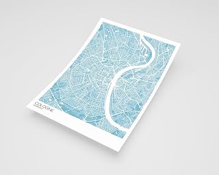 MG Global Modern Poster of Cologne Germany City 2 | 11x17 12x18 16x24 24x36 Maximal Unframed Artwork Print | Maximalism Hometown City Wall Art for Gift | Maximalist Home Office Decor