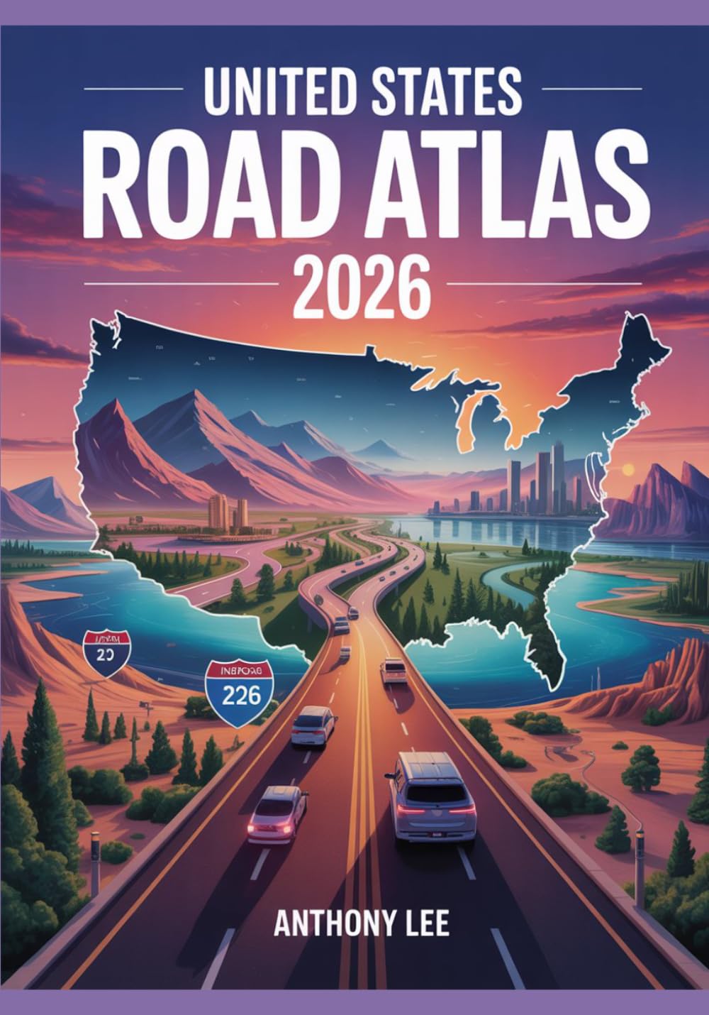 United States Road Atlas 2026: Large-Scale Easy-Read Road Atlas of the United States: Interstate Highways, State Roads, City Insets, Scenic Routes, and Points of Interest