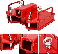 Vista 2 de YINTATECH Accesorio de enganche de remolque de carretilla elevadora doble, capacidad de remolque de 6500 libras por receptor de 2 pulgadas, se