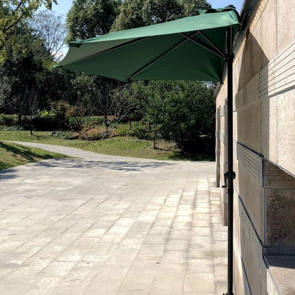Sombrilla Semicircular Parla Half Circular Parasol Con Manivela