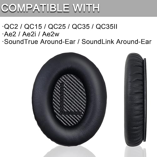 Miniatura 2 de Almohadillas de repuesto para auriculares Bose QuietComfort 2515 (QC2515), almohadillas de repuesto para auriculares con aislamiento de ruido de