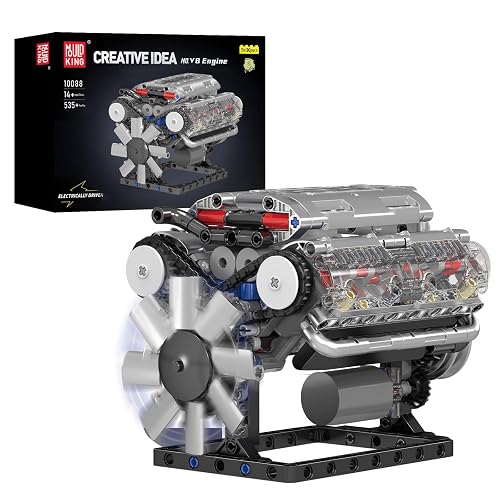 Mould King 10088 Tecnología Motor V-8 Modelos de construcción
