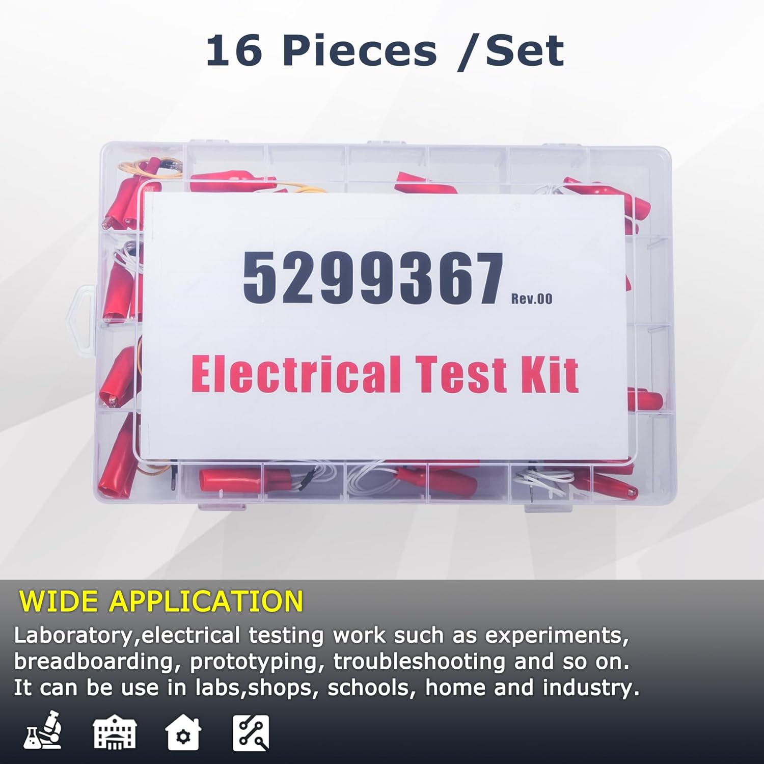 5299367 Test Lead Kit 16 Pcs Electrical Tester Connector Kit Compatible with Cummins Circuit Connection/Experiment