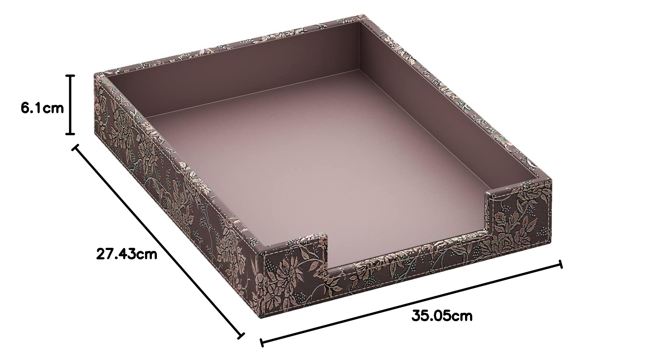 Vassoio portalettere in pelle, elegante organizer da scrivania per forniture per ufficio, posta, carta, documenti, riviste, perfetto per l'organizzazione dell'ufficio per scrivania (retrò)