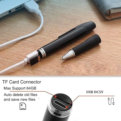 Miniatura 4 de DUVIX Mini cámara pequeña 1080P portátil de seguridad 32GB Cam Pen  Mini cámara de niñera de seguridad para el hogar