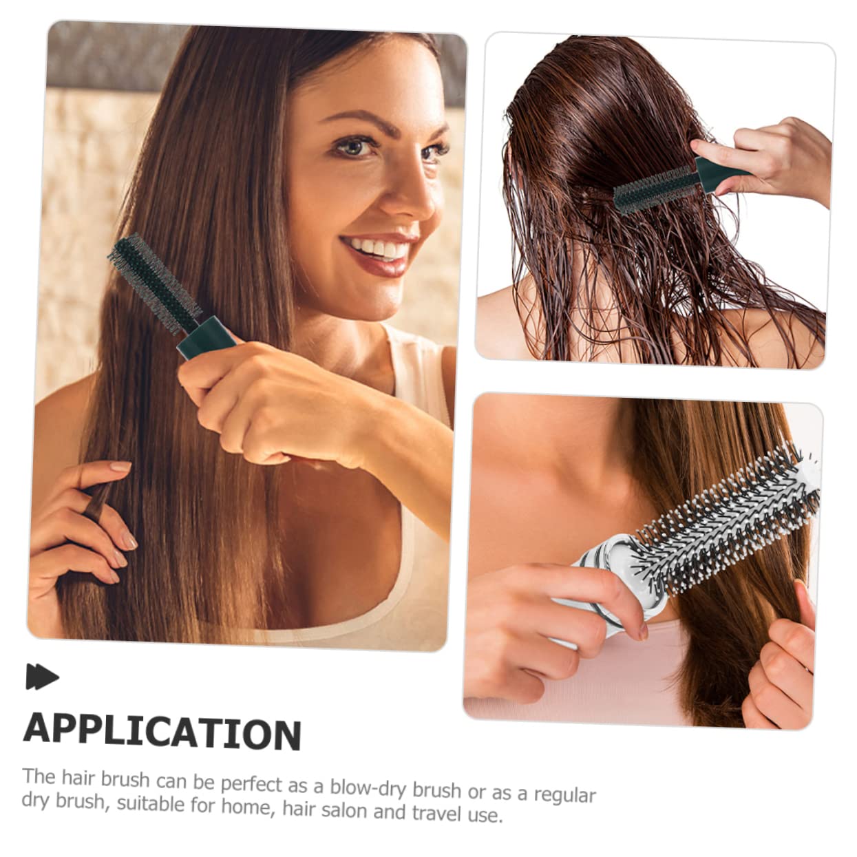Beavorty 4 Stück Tragbarer Kamm Haarbürste in Reisegröße Haarbürste Für Den Haushalt Stylingbürste Für Lockiges Haar Styling-haarbürste Rollenhaarbürste Lockenbürste Boutique Abs Reisen