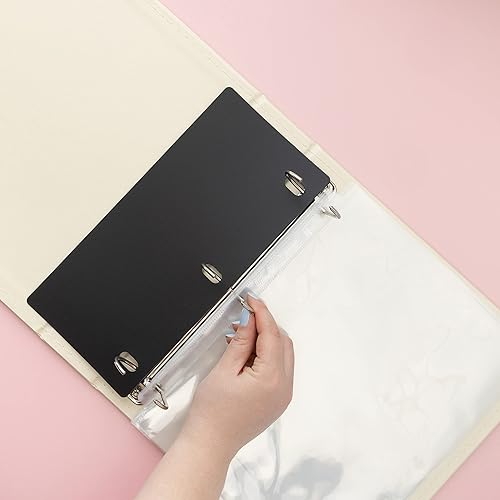 Miniatura 4 de We R Memory Keepers, 12 x 12 pulgadas, carbón, álbum de fotos, álbum de recortes para proteger bodas, viajes y recuerdos, anillos sin enganches,