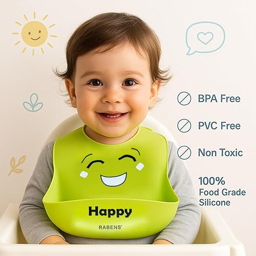 Miniatura 3 de MY FIRST EMOTIONS - Juego de 2 baberos de silicona