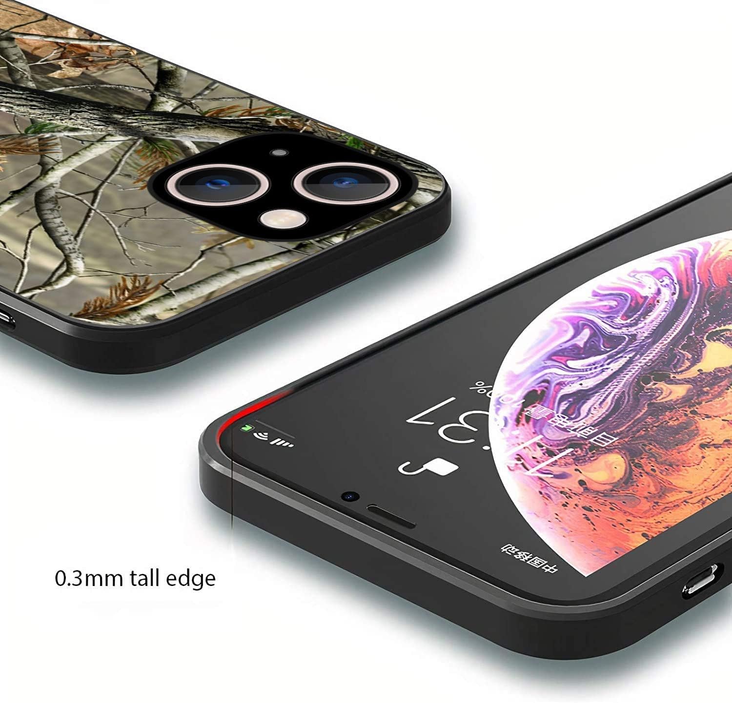 DAHAOGUO iPhone 13 Pro Case,Phone Case 13 Pro,Camo Design case for Girls Boy,Rugged Shockproof Protection Hybrid Hard PC Bumper Drop Protective Cover Case for iPhone 13 Pro 6.1inch- Camo