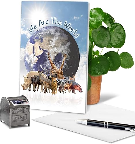 Miniatura 3 de The Best Card Company - Tarjetas de cumpleaños - Tarjetas de diario - Grupo C - TBCC, Uno Mundo C6840ABDG - Tarjeta de cumpleaños