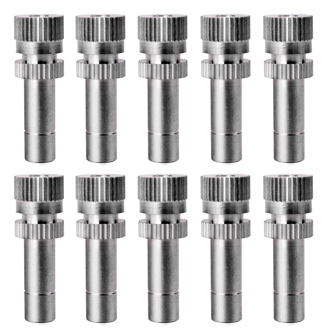 ATOPLEE 10pcs Laiton Basse Pression brumisation pour Système de Refroidissement Buses Humidification Pulvérisateur (0.2mm)