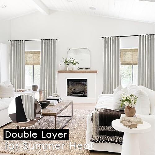 Miniatura 3 de PANELSBURG Cortinas opacas para comedor de 96 pulgadas de largo, con cancelación de ruido, insonorizadas, insonorizantes, absorben el sonido,