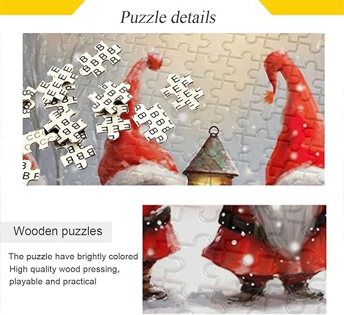 Miniatura 2 de Rompecabezas de gnomo de Navidad de 500 piezas para adultos, rompecabezas educativos de aprendizaje, juguetes familiares difíciles y desafiantes con