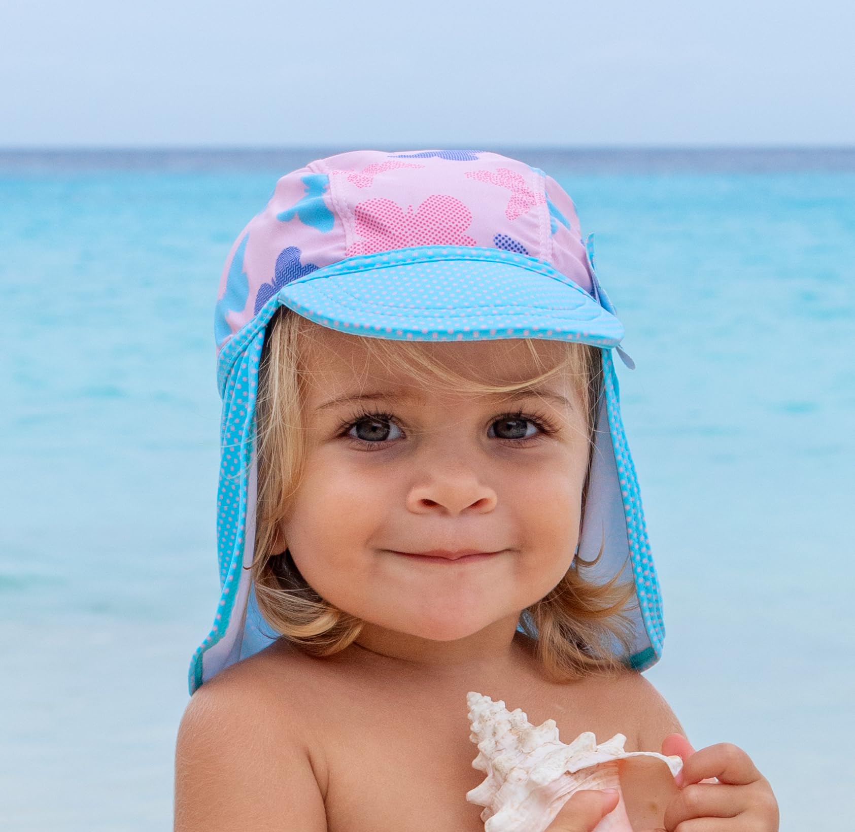 Playshoes Sombrero de Protección Ultravioleta Unisex niños, Mariposas, 53