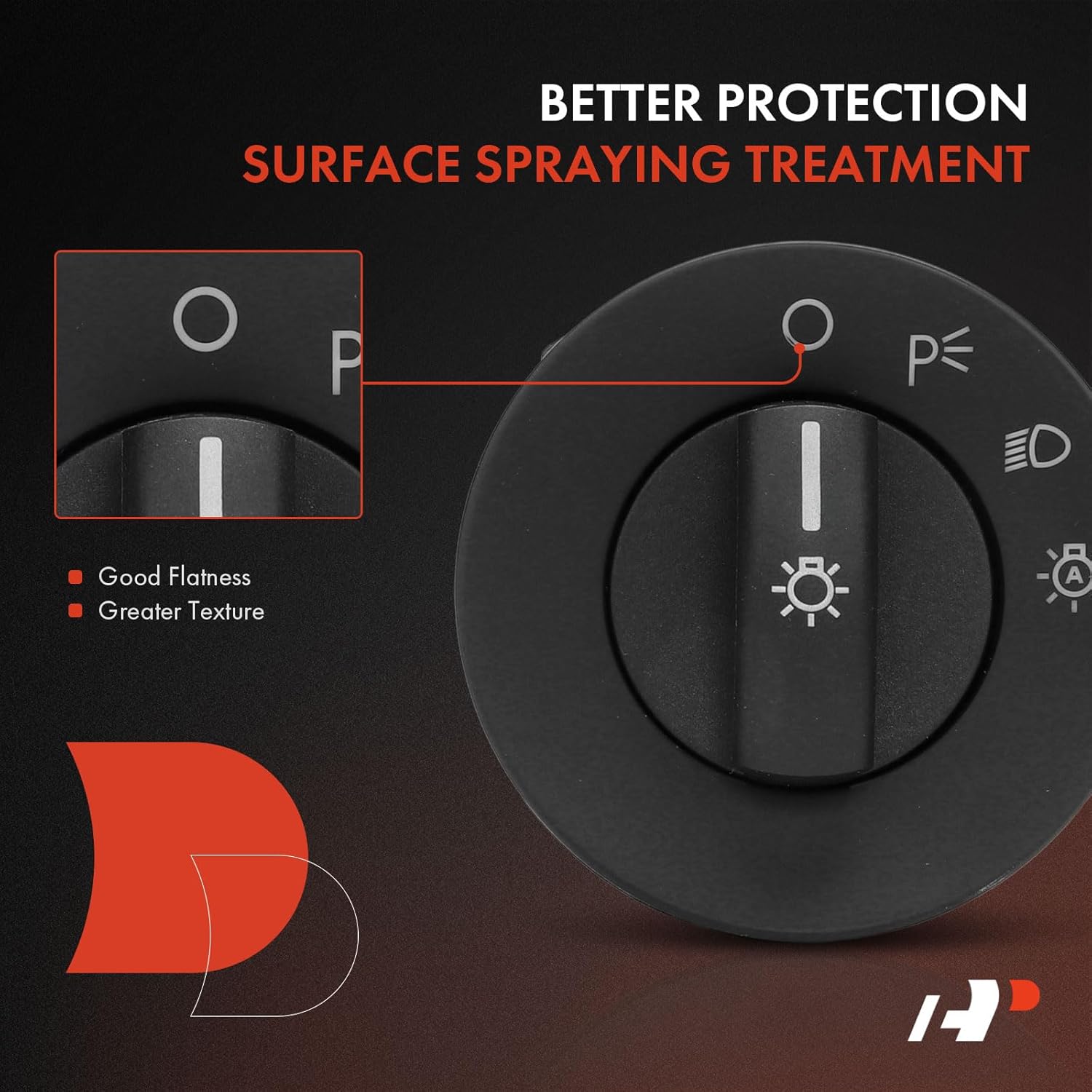 A-Premium Headlight Switch Instrument Panel Headlamp Dimmer Switch Compatible with Ford Fusion 2010-2012, Mustang 2012-2014, Fiesta 2014/2016/2018-2019, Flex 2009-2014/2016/2018-2019 & Mercury Milan