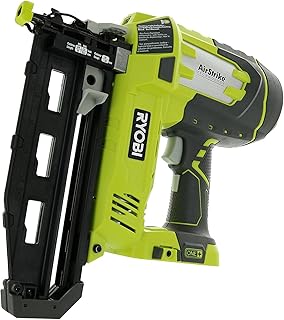 Ryobi P325 One+ 18V Lithium Ion Battery Powered Cordless 16 Gauge Finish Nailer (Battery Not Included, Power Tool Only) (R...