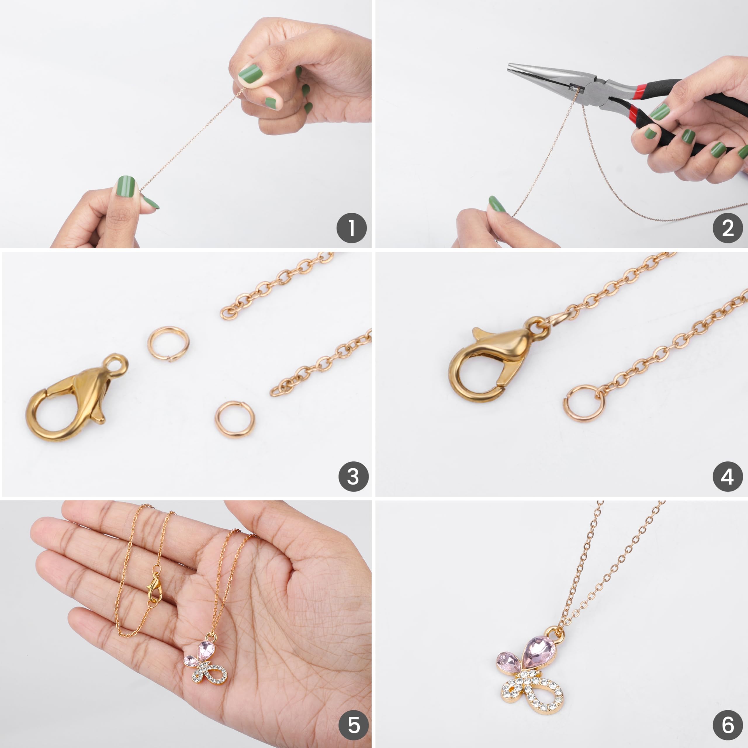 Catena rolò diamantata colore oro 8 mm con maglie incrociate e apribili