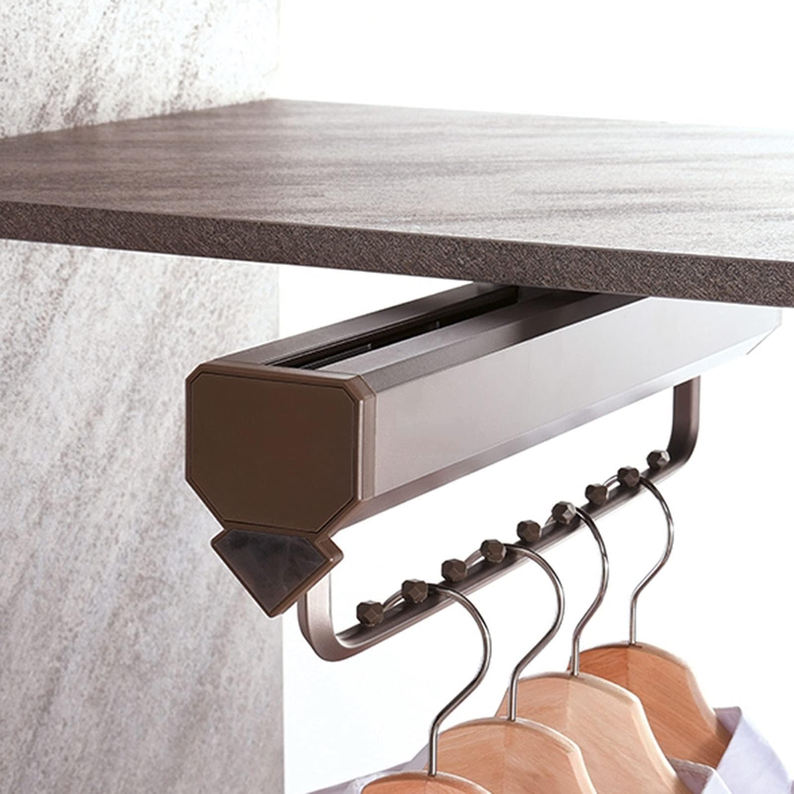 Tringle de placard extensible 430 mm coulissante robuste charge 30 kg LWX
