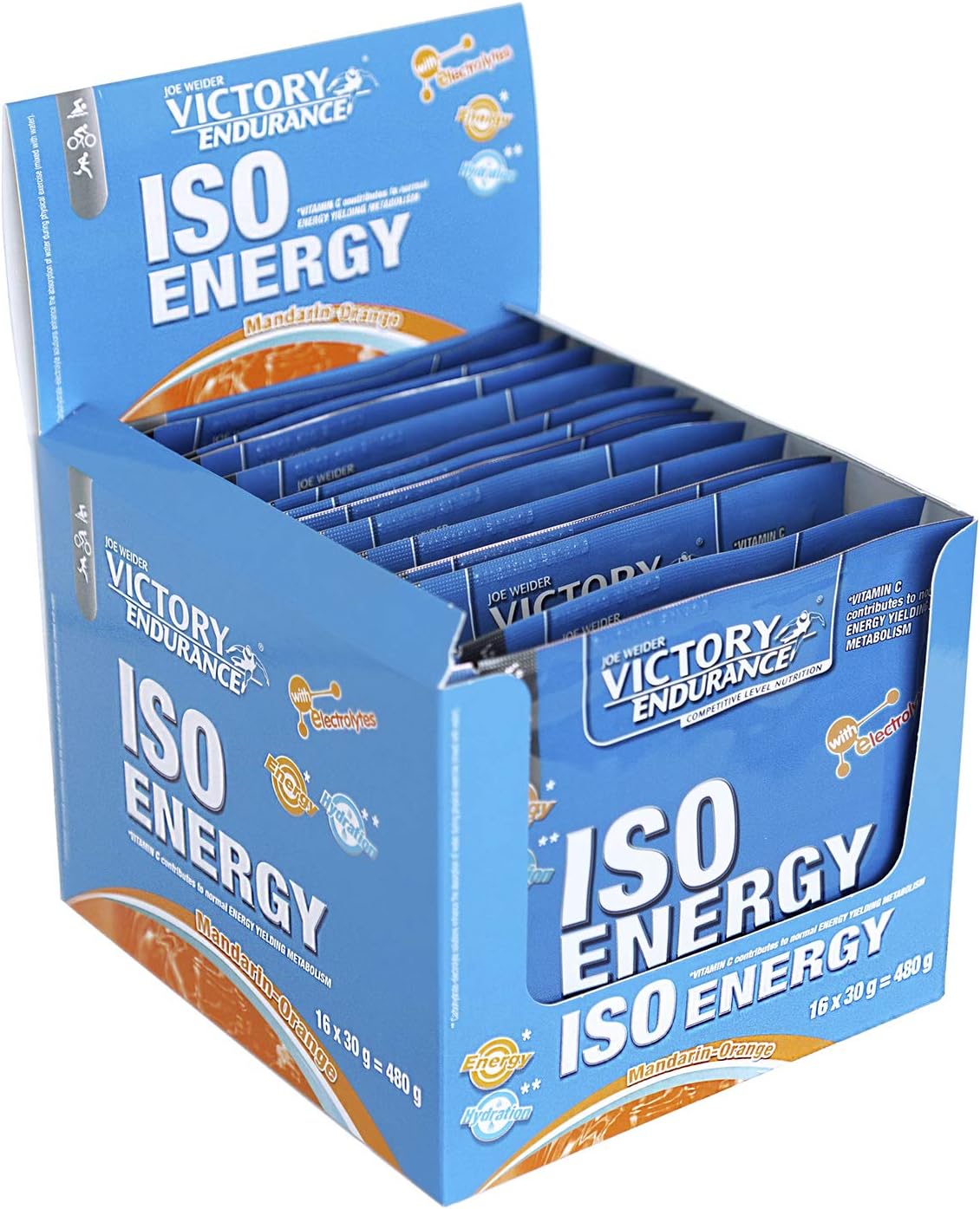 Victory Endurance Iso Energy OrangeTangerine 16 sachets of 30g. Quick