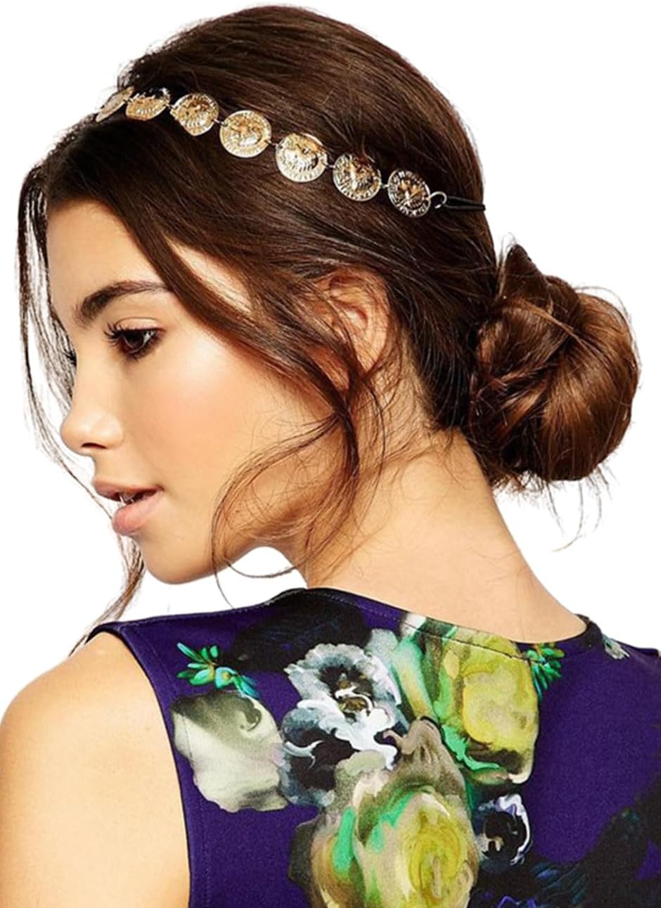 Traziewell Head Chain Hair Accessories Bohemian Hair Band Gold Flower Headpiece Headband for