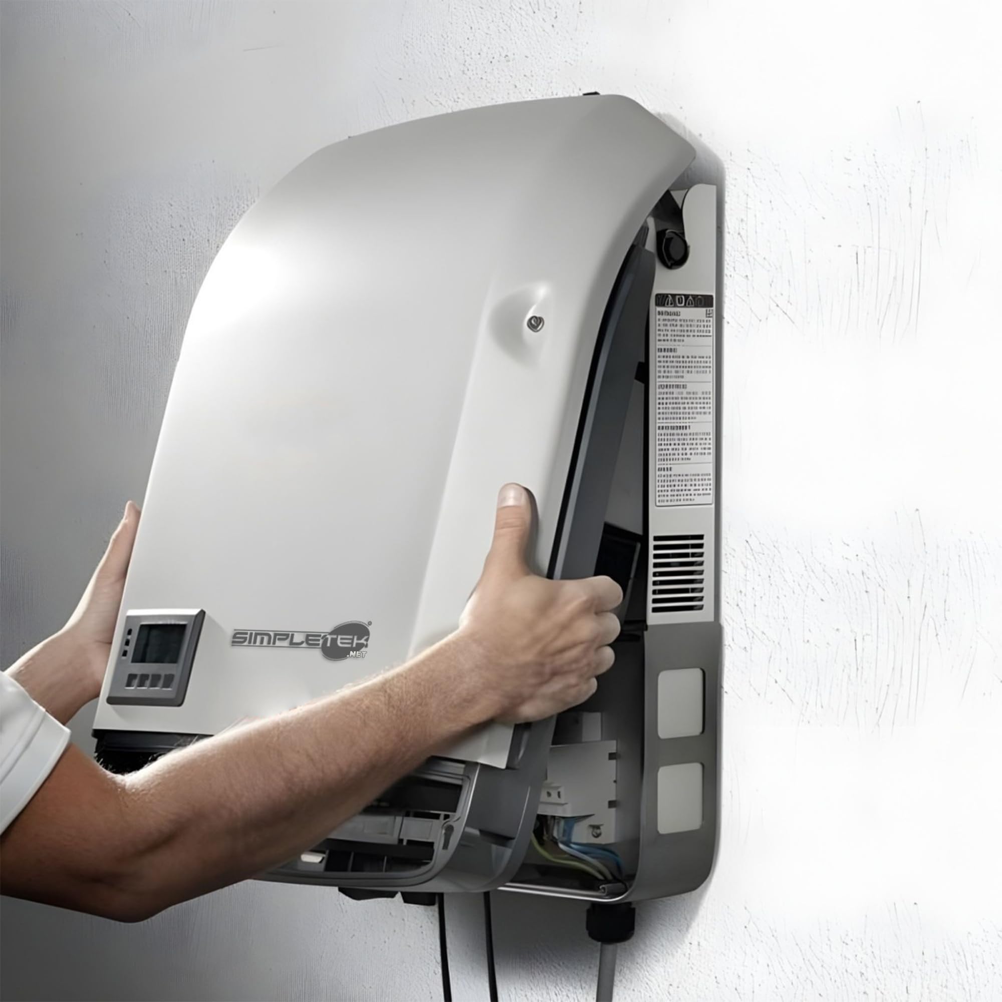 SIMPLETEK - Inverter di Stringa Monofase Fotovoltaico per Pannelli Solari 6kW 6000W 6000VA 9kWpeak Casa Ufficio | Dynamic Peak Manager, SnapIN, SuperFlex Design
