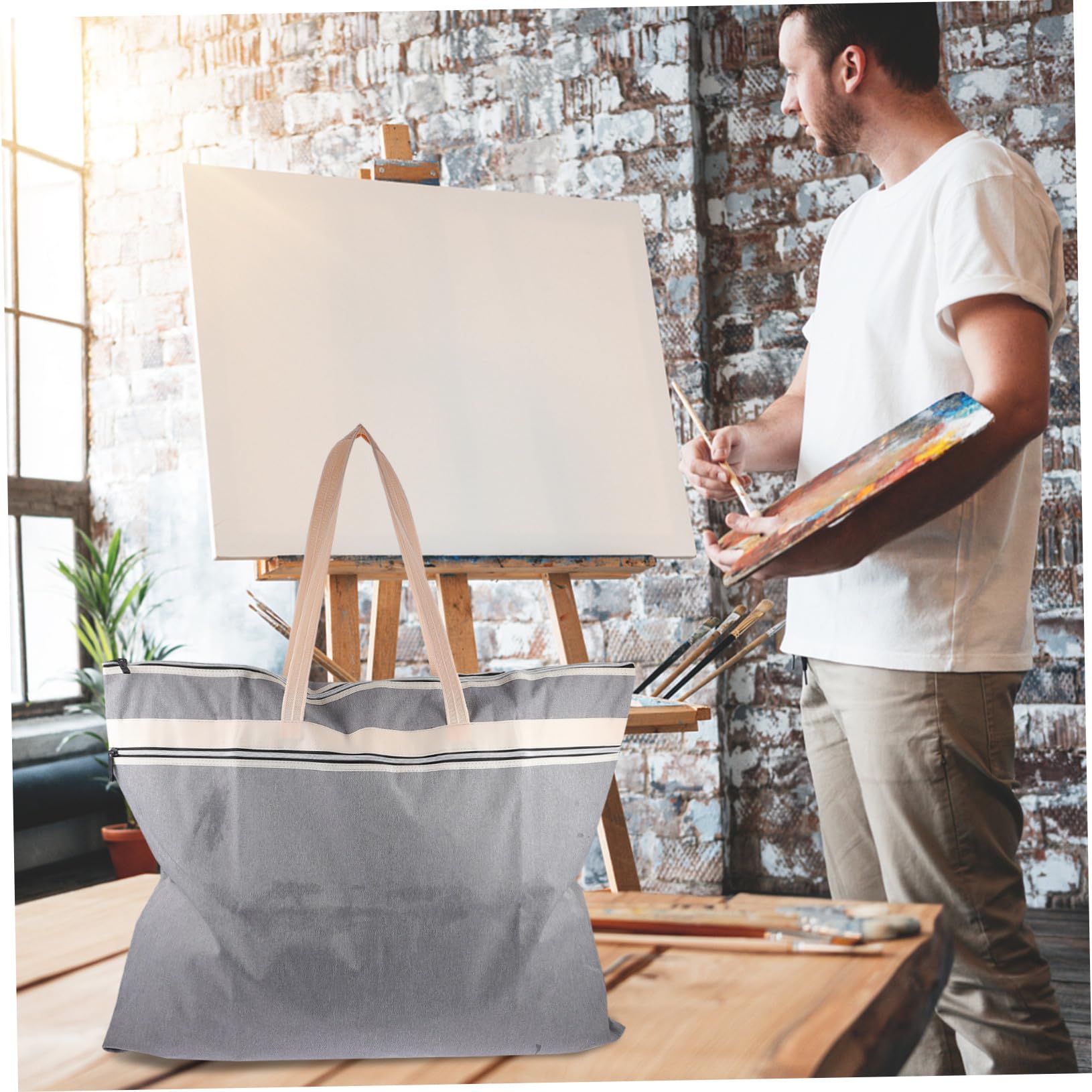 Borsa Portadocumenti A2 Zip, Grande Capacità, 2 Pezzi | Tessuto Oxford, Resistente Agli Strappi, Formato Portatile per Archiviazione e Trasporto